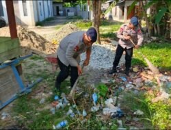 Bakti Sosial Gotong Royong, Personel Kompi 2 Yon B Pelopor Bersihkan Masjid Nurul Ikhlas