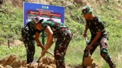Pengerjaan Jalan Penghubung Antar Desa Berlanjut, Satgas TMMD Fokus Penyekrapan Jalan