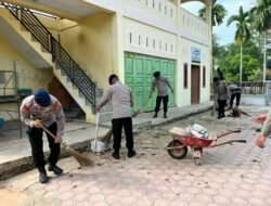 Personel Kompi 2 Batalyon B Pelopor Gelar Kegiatan Manajemen Kebersihan Wujudkan Lingkungan Asri