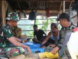 TMMD Bukan Sekadar Bangun Desa, Babinsa Ini Bangkitkan Semangat Petani di Gubuk Sederhana