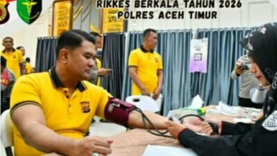 Polres Aceh Timur Pastikan Kesehatan Personel Lewat Rikkes Berkala