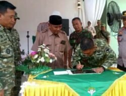 Danrem Brigjen TNI Ali Imran Resmikan Pos Koramil Darul Falah Aceh Timur.