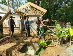Impian Air Bersih Warga Alue Canang Semakin Dekat, Dudukan Tandon TMMD 128 Mulai Dibangun