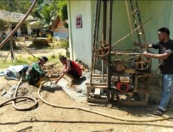 Wujudkan Mimpi Warga Alue Canang, Satgas TMMD 128 Kodim 0104/Atim Mulai Bor Sumber Kehidupan