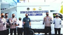 Kapolres Langsa Monitoring Dapur SPPG Sekaligus Tinjau Langsung Penyaluran Makanan Bergizi Ke Sekolah