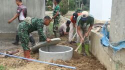 Warga Mulai Tersenyum, Pembangunan MCK TMMD Tinggal Selangkah Lagi