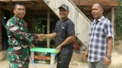 Tumbuhkan Semangat Gotong Royong, Dansatgas TMMD Beri Dukungan Moril Lewat Sembako