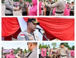 Hari Bhayangkara Ke-80, Kapolres Aceh Timur Pimpin Upacara Kenaikan Pangkat 62 Personel