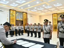 Kapolres Aceh Timur Pimpin Upacara Sertijab Empat Pejabat Polres Berganti, Tekankan Profesionalisme dan Pelayanan kepada Masyarakat
