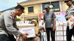 300 Paket Bansos untuk Warga, Polres Aceh Timur Tebar Kepedulian di Hari Bhayangkara Ke-80