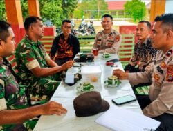 Sinergitas TNI-Polri, Babinsa dan Bhabinkamtibmas Bahas Stabilitas Kamtibmas