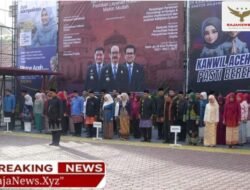 Pegawai Kemenkum Aceh Kompak Berbalut Wastra Nusantara di Upacara HUT Kemerdekaan RI Ke-81