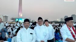 Hadiri Zikir dan Doa Kebangsaan di Monas, Rektor dan Kepala Biro IAIN Langsa Teguhkan Komitmen Merawat Persatuan Bangsa