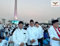 Hadiri Zikir dan Doa Kebangsaan di Monas, Rektor dan Kepala Biro IAIN Langsa Teguhkan Komitmen Merawat Persatuan Bangsa