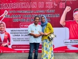 UPTD Puskesmas Langsa Timur Gelar Lomba 17-an Sambut HUT Kemerdekaan RI Ke-81