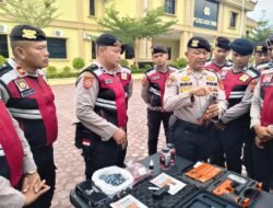 Satsamapta Polres Aceh Timur Perkenalkan Byrna SD sebagai Senjata Beladiri