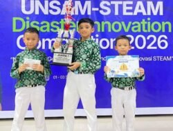 Torehkan Prestasi Gemilang, Tiga Siswa SD 2 Muhammadiyah Langsa Raih Juara 1 Kompetisi STEAM Unsam 2026