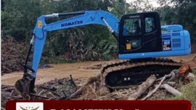 Dua Excavator Dikerahkan, Pemko Langsa Percepat Pembersihan Krueng Langsa
