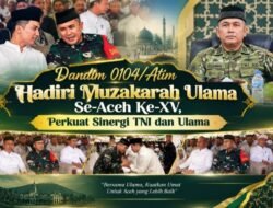 Dandim 0104/Atim Hadiri Muzakarah Ulama Se-Aceh Ke-XV, Perkuat Sinergi TNI dan Ulama