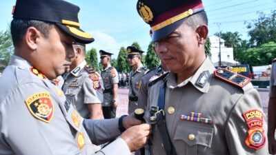 Kapolres Aceh Timur Pimpin Upacara Sertijab 19 Pejabat Berganti, Tekankan Sinergi Polisi dan Masyarakat