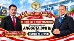 Wakil Bupati Aceh Timur Ucapkan Selamat Pada Tgk Khaidir Abdurrahman Jadi Anggota BPK-RI.