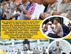 Subuh Keliling Hari Ketiga, Kapolres Aceh Timur Dorong Warga Perkuat Keamanan Gampong