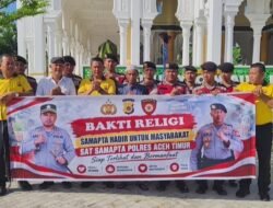 Bakti Religi, Sat Samapta Polres Aceh Timur Hadir untuk Masyarakat