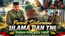 Pererat Silaturahmi Ulama dan TNI, Dandim 0104/Aceh Timur Sambangi Pimpinan Ponpes Al-Maimamah