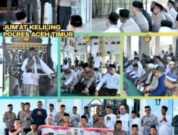 Jumat Keliling, Kapolres Aceh Timur Ajak Jamaah Bersama Jaga Kamtibmas