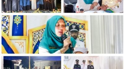 Ny. Erni Handayani, T. Zainal Abidin, S.Keb Buka Secara Resmi Festival Anak Sholeh Indonesia (FASI) Ke-VI Tingkat Kecamatan