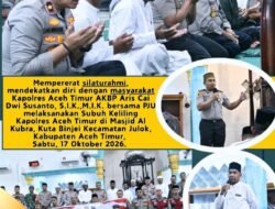Subuh Keliling di Masjid Al Kubra Julok, Kapolres Aceh Timur Gaungkan Polis Bersama Masyarakat