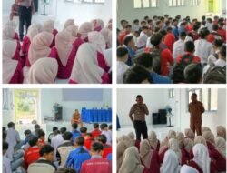 Polisi Peduli Pendidikan, Kapolsek Peureulak Barat Motivasi Pelajar SMKN 1 Peureulak