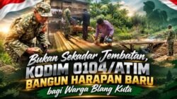 Bukan Sekadar Jembatan, Kodim 0104/Atim Bangun Harapan Baru bagi Warga Blang Kuta