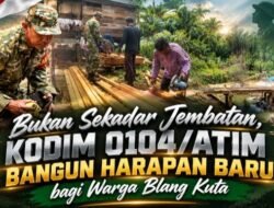Bukan Sekadar Jembatan, Kodim 0104/Atim Bangun Harapan Baru bagi Warga Blang Kuta
