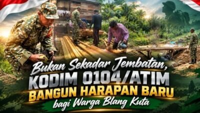 Bukan Sekadar Jembatan, Kodim 0104/Atim Bangun Harapan Baru bagi Warga Blang Kuta