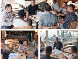Kapolsek Peudawa Perkuat Sinergi Jaga Kamtibmas Bersama Tokoh Masyarakat Gampong Keude