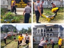 Aksi Nyata Polsek Idi Tunong Mewujudkan Program 100 Hari Kerja Kapolri Melalui Green Policing