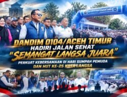Dandim 0104/Aceh Timur Hadiri Jalan Sehat “SEMANGAT LANGSA JUARA”, Perkuat Kebersamaan di HARI SUMPAH PEMUDA dan HUT Ke-25 Kota Langsa