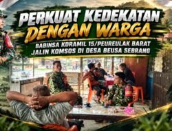 Perkuat Kedekatan dengan Warga, Babinsa Koramil 15/Peureulak Barat Jalin Komsos di Desa Beusa Sebrang
