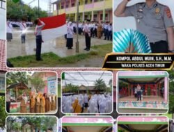 Giat POLDIK, Kapolsek Ranto Peureulak Jadi Pembina Upacara di SMPN 1 Ranto Peureulak
