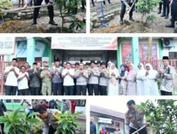 Green Policing, Kapolres Aceh Timur Hijaukan Kembali SMA Negeri 1 Simpang Ulim