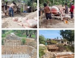 Pembangunan Jembatan Beton di Desa Asan Rampak Capai Progres 30 Persen, Kodim 0104/Atim Terus Dorong Peningkatan Infrastruktur