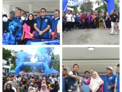 Bertabur Hadiah, Jalan Sehat Semangat Juara KNPI Langsa di CFD Diikuti Ribuan Warga