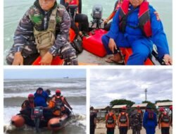 Hari Ketiga, Satpolairud Polres Aceh Timur Bersama Petugas Gabungan Lanjutkan Pencarian Nelayan Hilang di Perairan Idi Cut